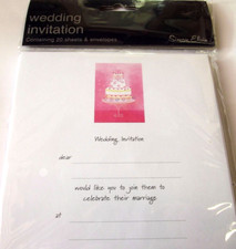 Wedding Invitations ......20 Sheets & Envelopes...By Simon Elvin