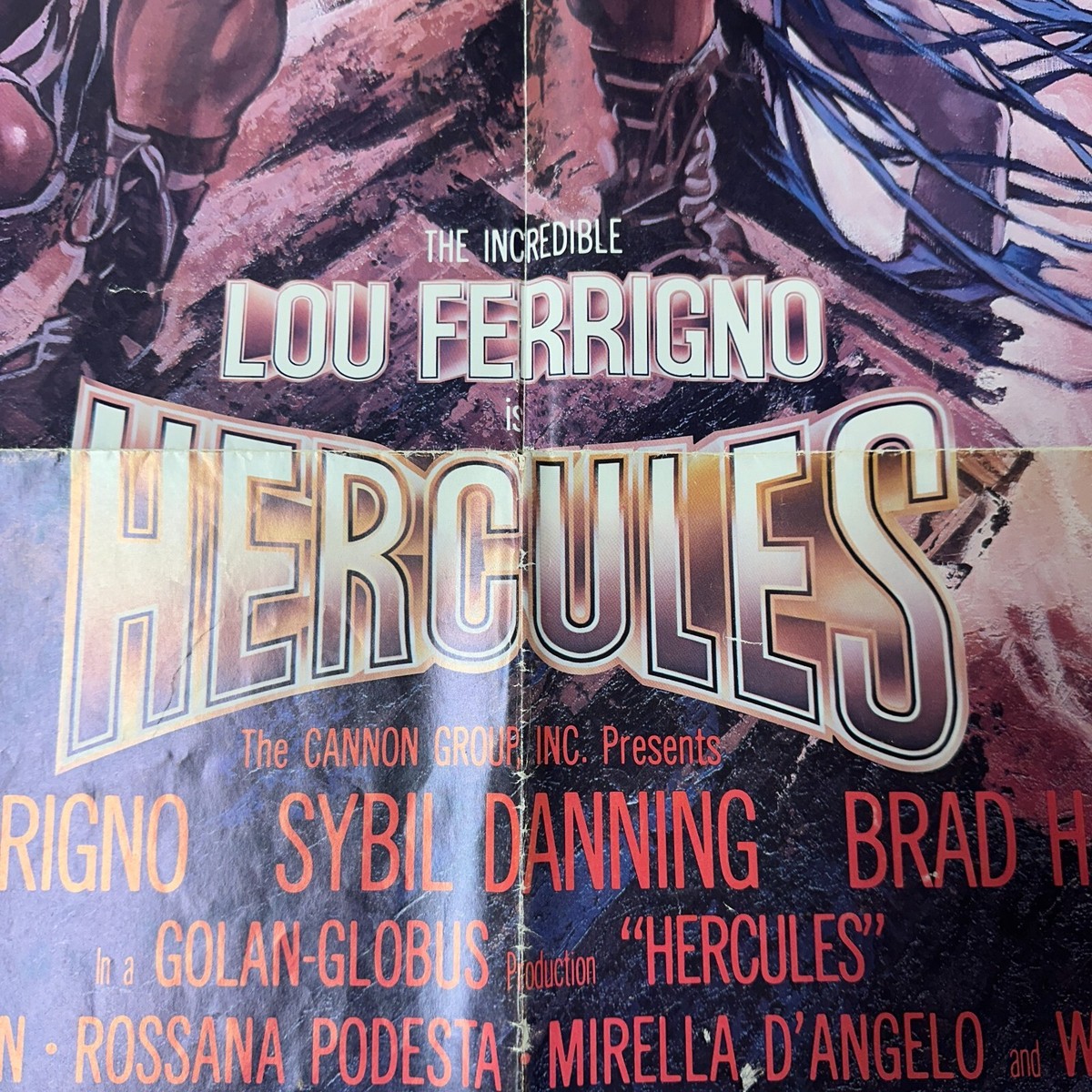 1983 HERCULES LOU FERRIGNO Vintage 1SH Movie Poster 41x27 | eBay