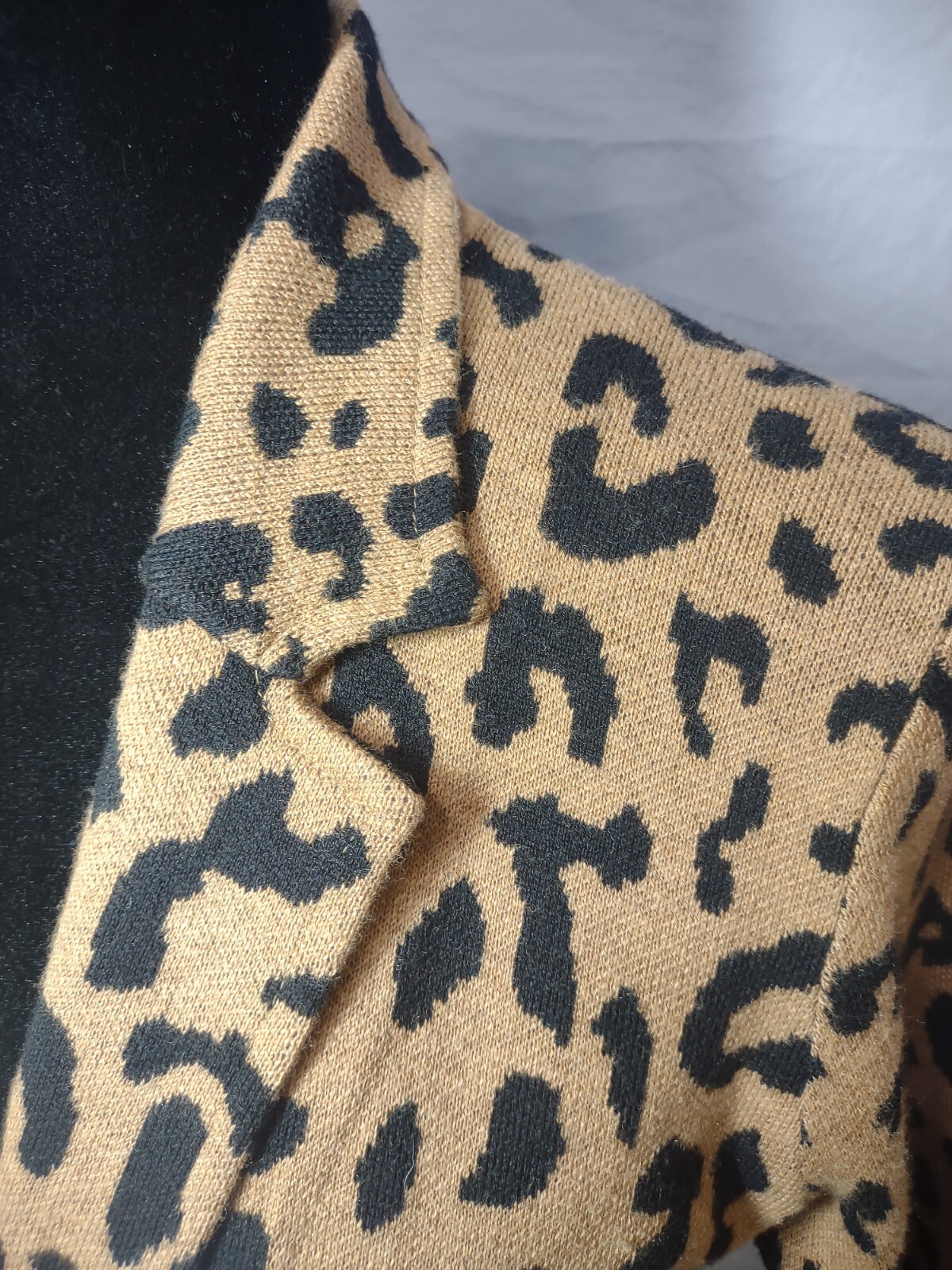J. Crew Sophie Leopard Print Open-Front Knit Swea… - image 3