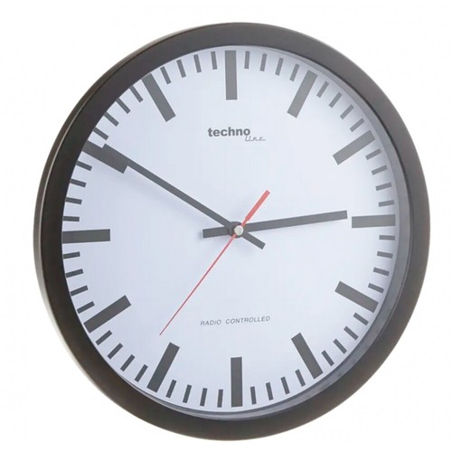 Technoline Kleine, Analoge Funkwanduhr WT8925 In Silber, 25 C - Foto 3