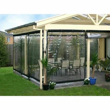 NEW Waterproof Heavy Duty Industrial Commercial PVC Vinyl Clear Curtain Walls