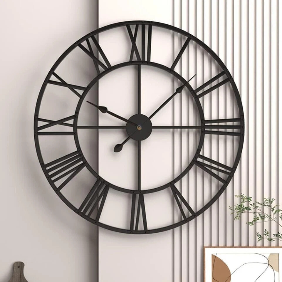 20 inch Large Wall Clock for Living Room Decor - Big Wall Clock Decorative - ...