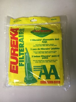 Eureka 58623A Filteraire Type AA Vacuum Cleaner Disposable Dust Bags 3 Pack