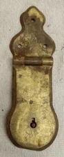 ANTIQUE  HEAVY BRASS STEAMER TRUNK LOCK FOR PARTS OR REPAIR, NO KEY