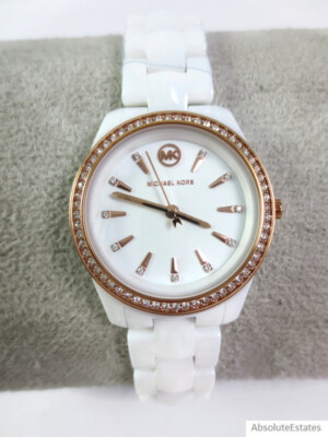 Kors Runway Michael Kors Ceramic White Watch NEW Michael Kors