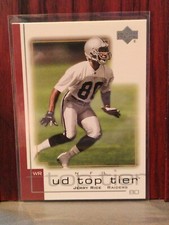 2001 Upper Deck Top Tier Football Card #126 Jerry Rice 🏈 Oakland Raiders