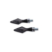 Highsider LED RüCklicht Blinker Chrom Klarglas Pen Head Double