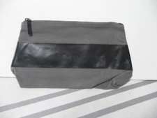 Mark and Graham Canvas  leather Cosmetic toiletry Sundry Bag Black or Gray