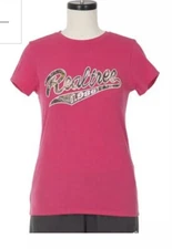 Womens Ladies Realtree T Shirt Pink Camo Size Large