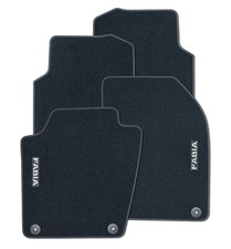 Original Skoda Fussmatten Stoffmatten Stoff Fabia III mit Schriftzug 6V1061404A