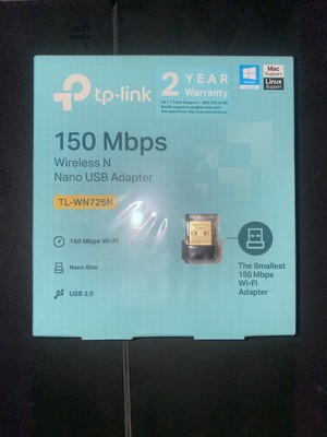 TP-Link TL-WN725N 150Mbps Wireless N USB Adapter - NEW