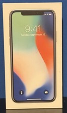 Apple iPhone X BOX ONLY Silver 64GB 