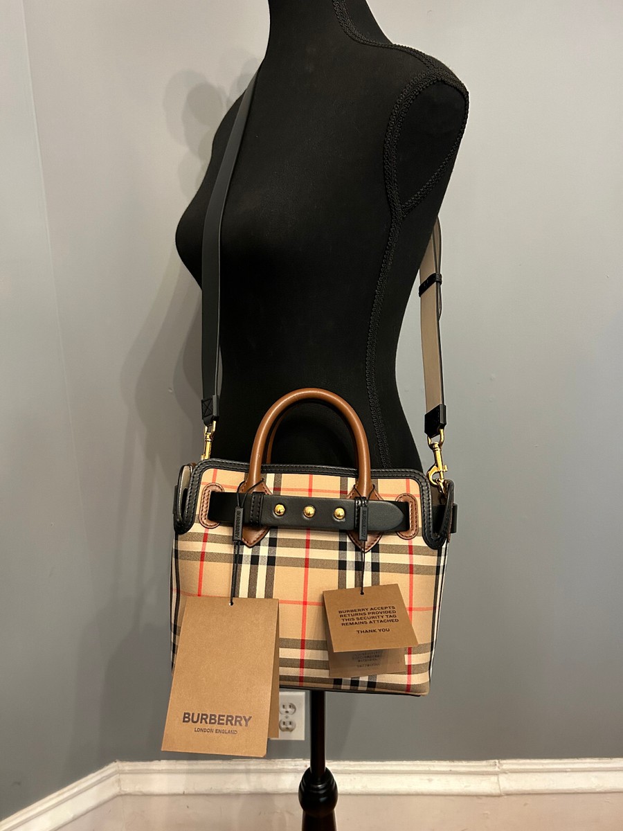 BURBERRY Mini Vintage Check Triple Stud Belt Bag, BNWT | eBay