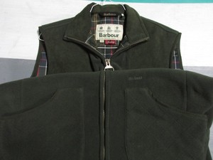 barbour fleece vest