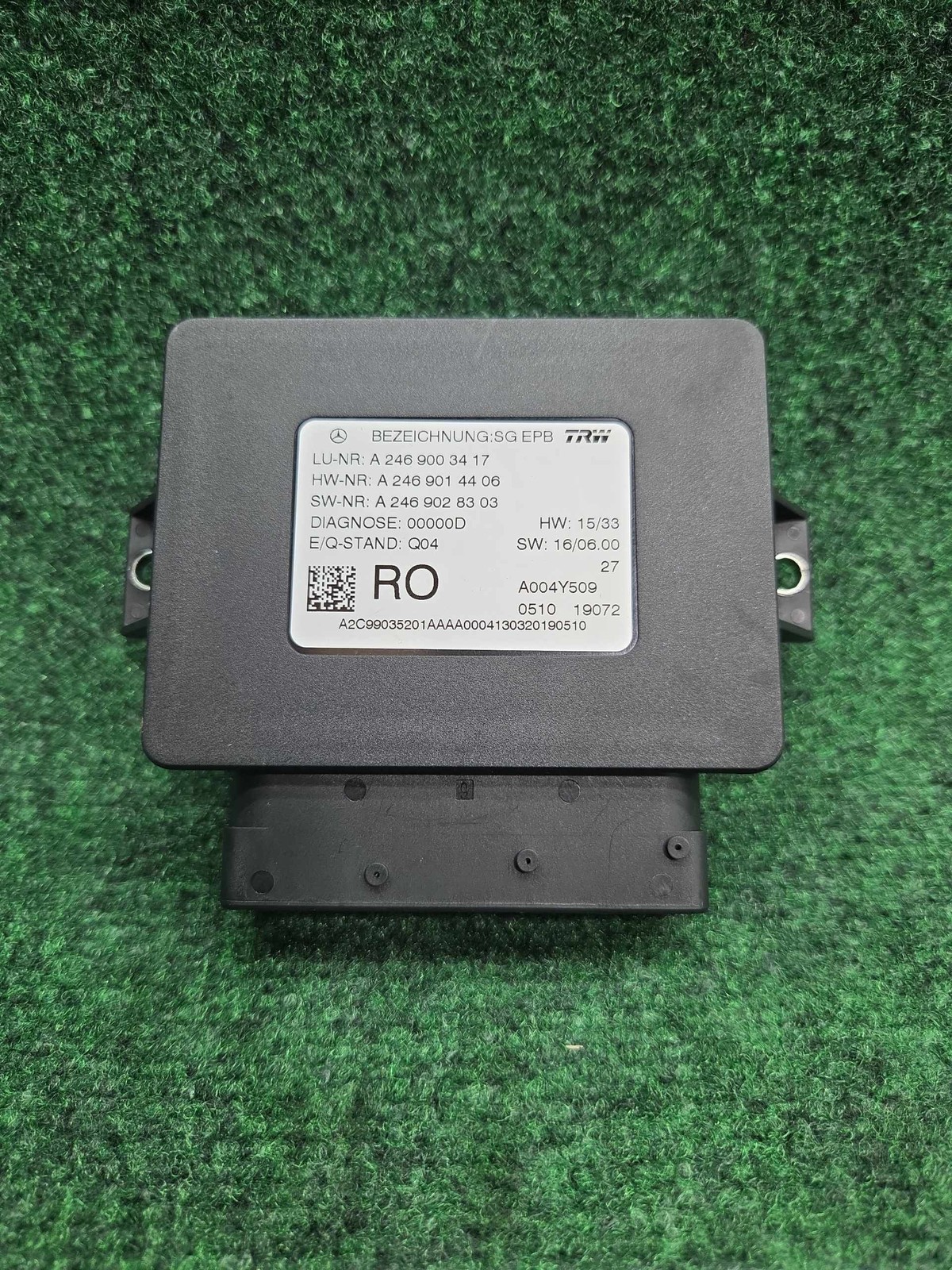 2015-2020 Mercedes Gla 250 Electronic Parking Brake Control Unit Oem A2469003417