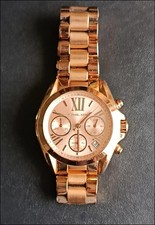 Michael Kors MK5799 Rose Gold Chronograph Watch Ladies Original Working