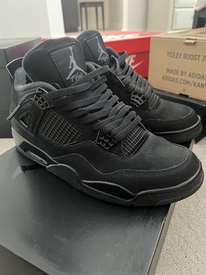 Nike Air Jordan 4 Retro Black Cat 2020 Graphite, Size US 12 w box