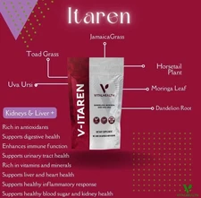 Vital Health V-ITAREN (kidney , Liver, Detox) Adatogen Nanotecnology