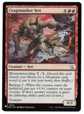 MTG Cragsmasher Yeti The List Mystery Booster 2 (MB2) Common Card #0333 Unplayed