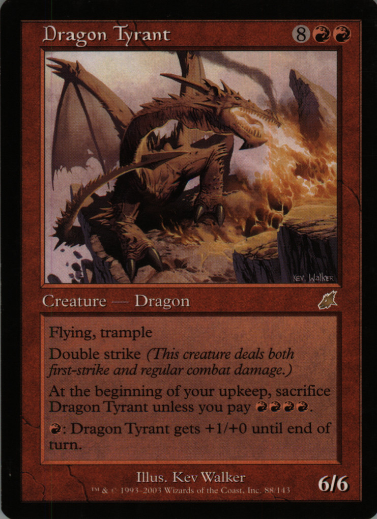 Magic: The Gathering Scourge Dragon Tyrant Rare 88/143 EX