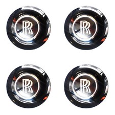 4pc Centre Hub Cover Chrome kit For Rolls-Roy...