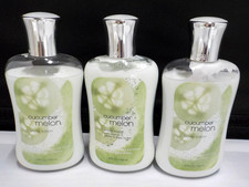 LOT OF 3 BATH AND BODY WORKS 8 OZ CUCUMBER MELON BODY LOTION NEW UNSEALED