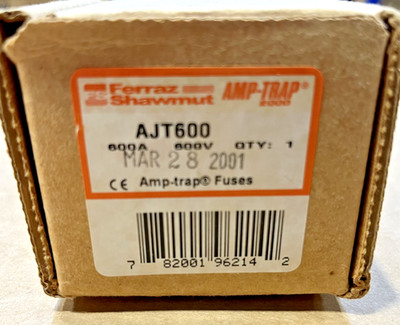 Ferraz Shawmut AJT600 Amp-Trap 2000 Class J Fuse 600 Amp 600 Volts