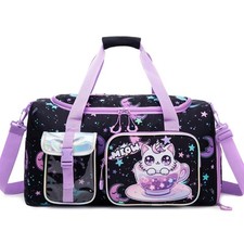 Kids Duffle Bag Girls Dance Bag Travel Overnight Sleepover Bags for Girls Gym...