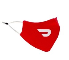 DoorDash DOOR DASH Face Mask Red Logo Dasher Driver Delivery -NEW