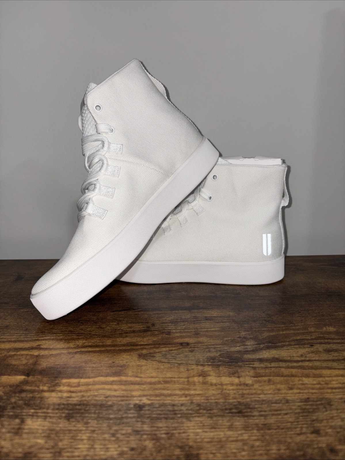 NOBULL Recs Unisex High Top Canvas Workout Sneakers M8 W9.5 White