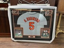 Brooks Robinson Autographed & Framed Gray Baltiomre Jersey Auto JSA COA