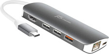 USB C Hub Adapter Multi-Monitor 10-In-1 Port Docking Station 4K HDMI, VGA, Ether