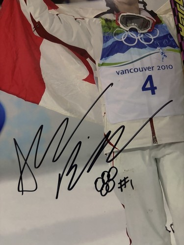 Alexandre Alex Bilodeau Signed 8x10 Photo! Olympic Gold Medalist/Inscribed W/coa - Picture 2 of 2