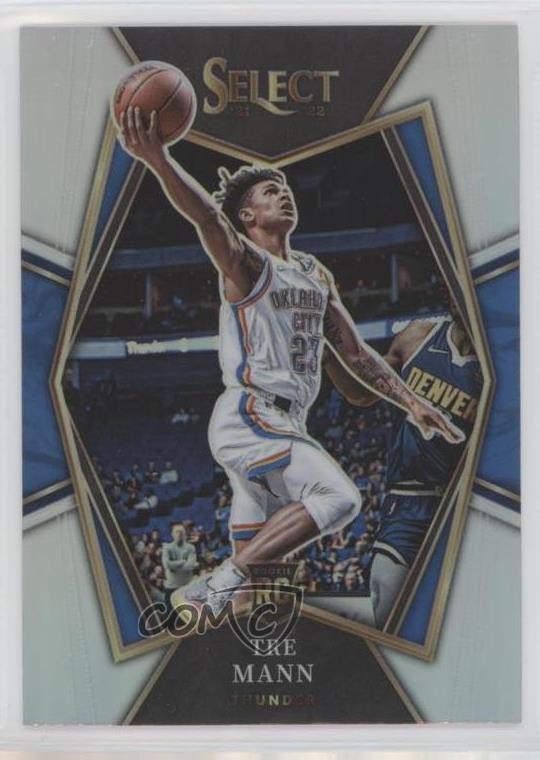 2021-22 Panini Select Premier Level Silver Prizm Tre Mann #141 0u2j