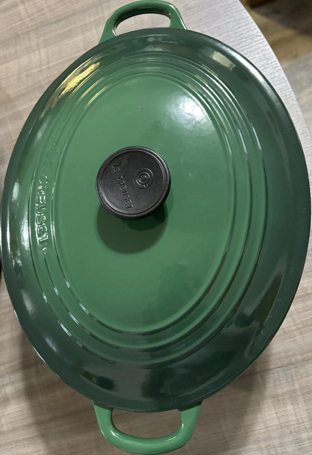Le Creuset Enameled Cast Iron Dutch Oven 6.75 qt Juniper,ombré green