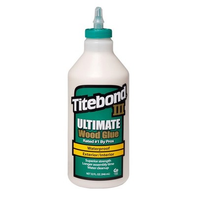 Titebond Iii Ultimate Wood Glue, Quart 1 Quart, Tan