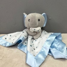 SL Home Fashions Elephant Baby Lovie Lovey Plush Satin Security Blanket NWOT