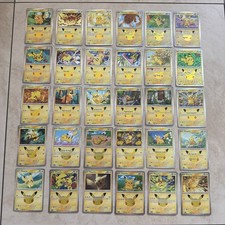 FULL SET 30/30 Pokemon 30th anniversary Pikachu Card Lot All 30 Pikachu- In Hand
