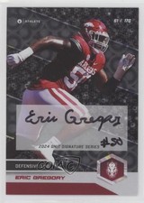 2024 University of Arkansas Razorbacks Signature Series Eric Gregory Auto 1m1a