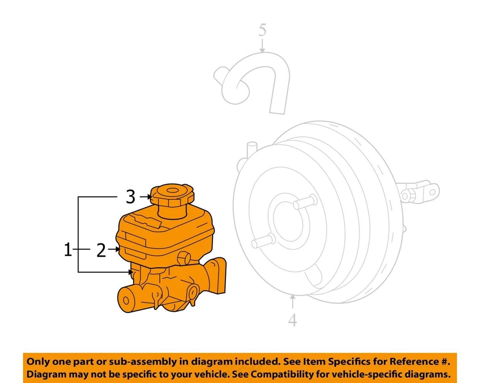 Isuzu I-370 2008 camioneta cilindro maestro de freno fabricante de equipos originales 153 k millas - LKQ377052663 Foto 4 de 4