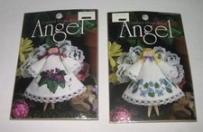 Counted Cross Stitch Angel 2 Kits 2216  2221 Designs for the Needle NEW Flowers