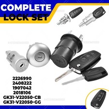 FOR FORD TRANSIT COMPLETE LOCK SET MK8 CUSTOM DOOR BONNET IGNITION BARREL 2 KEYS