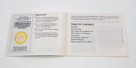 Alpha Mission Nintendo NES Libretto Istruzioni Manuale USA