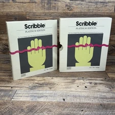 Vtg Commodore AMIGA Scribble Platinum Edition Word Processor Software Box Manual