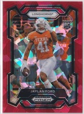 Jaylan Ford 2024 Panini Prizm Draft Picks Red Ice #190