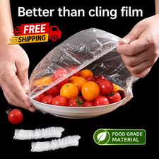 100PCS Reusable Elastic Food Covers Stretch Bowl Plate Food Storage Wrap Lids