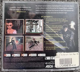 SWORD OF THE BERSERK Guts' Rage Sega Dreamcast CIB w/ Manual & Case Authentic