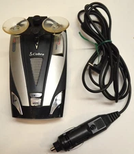 Cobra XRS 9430 Radar Detector 360° Laser 12 Band Tested Working with Cable