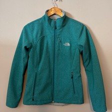 The North Face Apex Bionic Softshell Jacket Women  s Small Teal Windproof Winter
