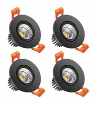 2 Inch LED Recessed Ceiling Light, 3W Dimmable, Warm White 3000K, 4 Pack
